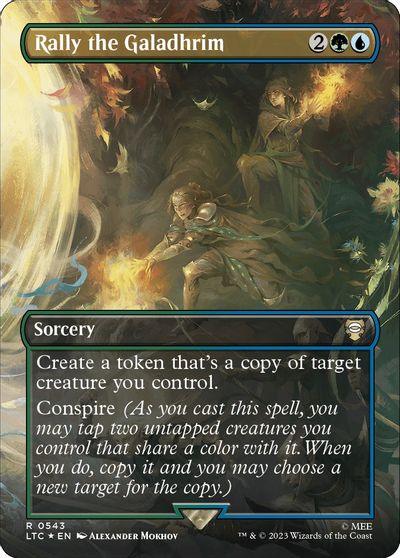 Rally the Galadhrim Borderless Surge Foil #543