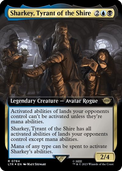 Sharkey Tyrant of the Shire Extended Art Surge Foil #784