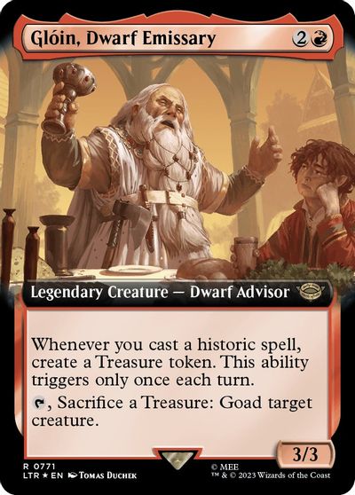 Gloin Dwarf Emissary Extended Art Surge Foil #771