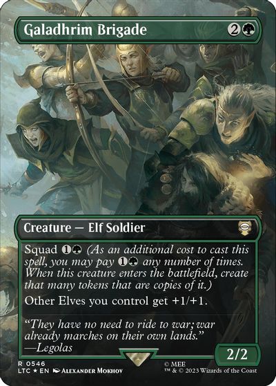 Galadhrim Brigade Borderless Surge Foil #546