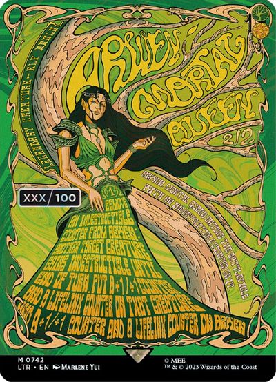Arwen Mortal Queen Borderless Poster Serial Numbered #742