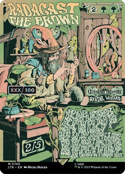 Radagast the Brown Borderless Poster Serial Numbered #740