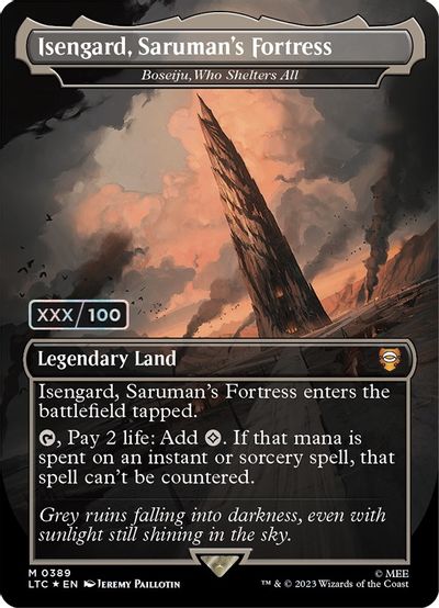 Isengard Sarumans Fortress Boseiju Who Shelters All Serial Numbered #389
