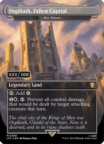 Osgiliath Fallen Capital Kor Haven Serial Numbered #398