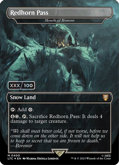 Redhorn Pass Mouth of Ronom Serial Numbered #400