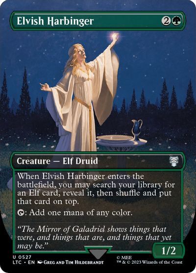 Elvish Harbinger Borderless #527