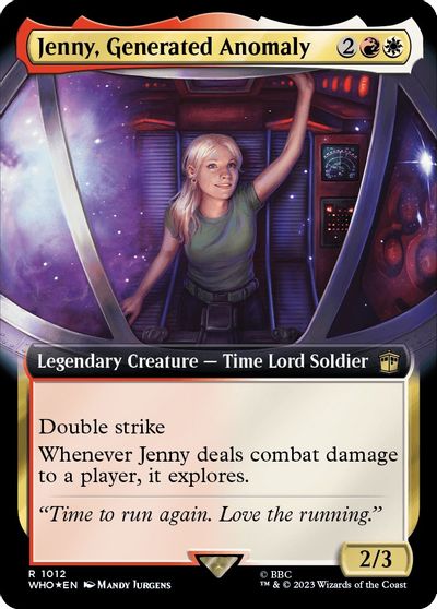 Jenny Generated Anomaly Extended Art Surge Foil #1012