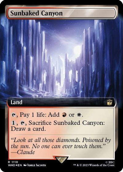 Sunbaked Canyon Extended Art Surge Foil #1110