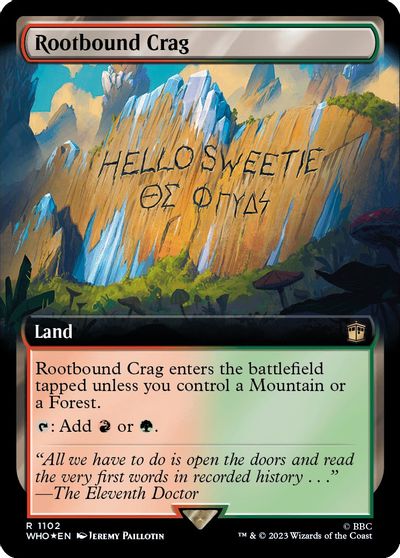 Rootbound Crag Extended Art Surge Foil #1102