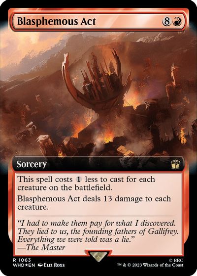 Blasphemous Act Extended Art Surge Foil #1063