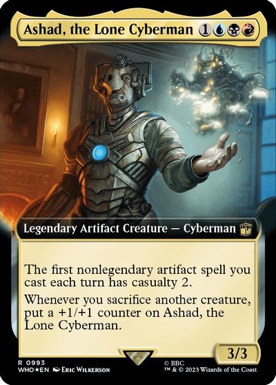 Ashad the Lone Cyberman Extended Art Surge Foil #993
