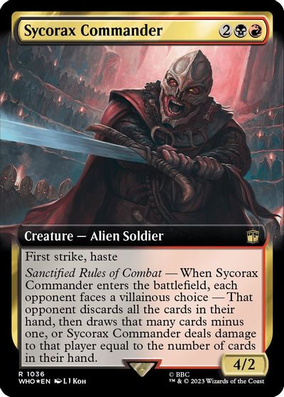 Sycorax Commander Extended Art Surge Foil #1036