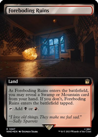 Foreboding Ruins Extended Art Surge Foil #1087