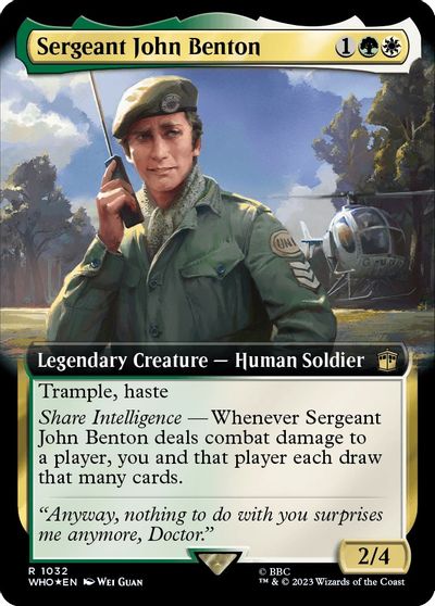 Sergeant John Benton Extended Art Surge Foil #1032