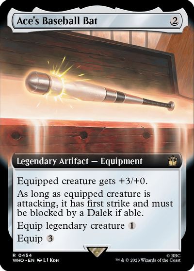 Aces Baseball Bat Extended Art #454