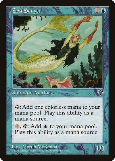 Details about  / MTG SEA SCRYER Mirage COMMON; played Excellent condition x4