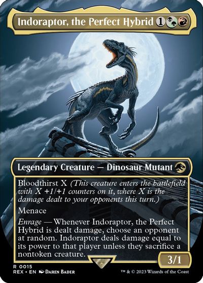 Indoraptor the Perfect Hybrid Borderless