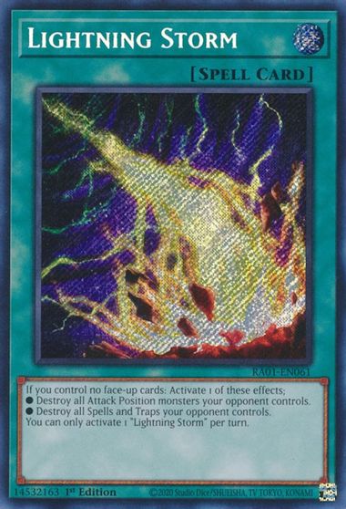 Lightning Storm Secret Rare #RA01-EN061