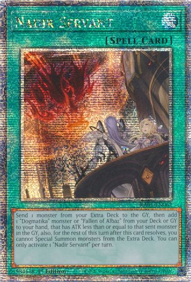 Nadir Servant Quarter Century Secret Rare #RA01-EN062