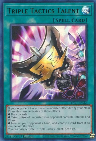 Triple Tactics Talent UR #RA01-EN063