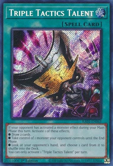 Triple Tactics Talent Secret Rare #RA01-EN063