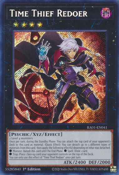 Time Thief Redoer Secret Rare #RA01-EN041