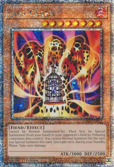 Lava Golem Quarter Century Secret Rare #RA01-EN001