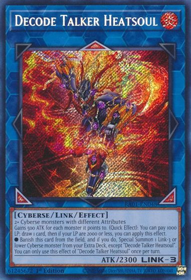 Decode Talker Heatsoul Secret Rare #RA01-EN048