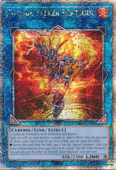 Decode Talker Heatsoul Quarter Century Secret Rare #RA01-EN048