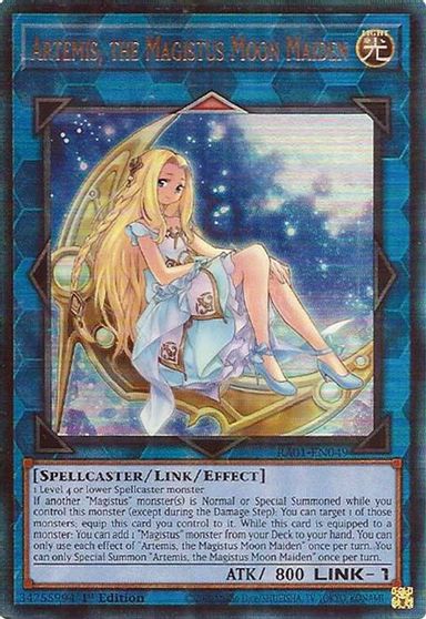 Artemis the Magistus Moon Maiden PUR #RA01-EN049