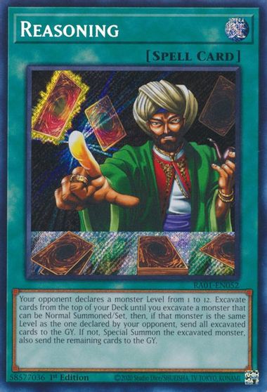 Reasoning Secret Rare #RA01-EN052