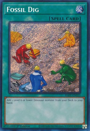 Fossil Dig Secret Rare #RA01-EN053