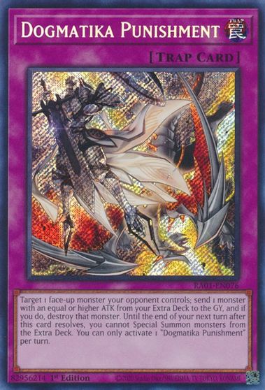 Dogmatika Punishment Secret Rare #RA01-EN076