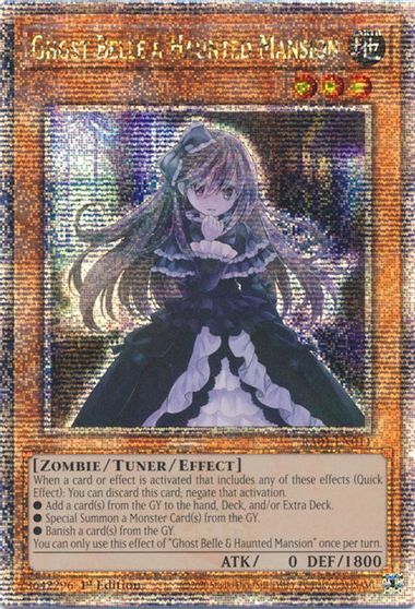 Ghost Belle and Haunted Mansion Quarter Century Secret Rare #RA01-EN011
