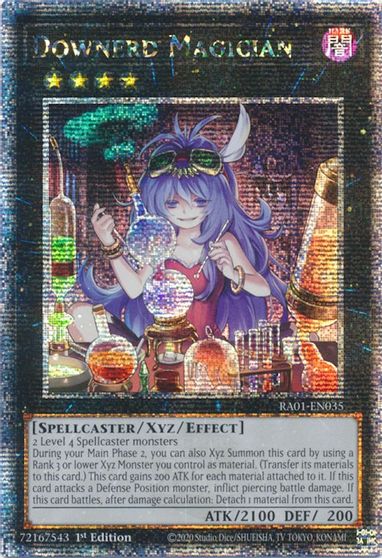 Downerd Magician Quarter Century Secret Rare #RA01-EN035