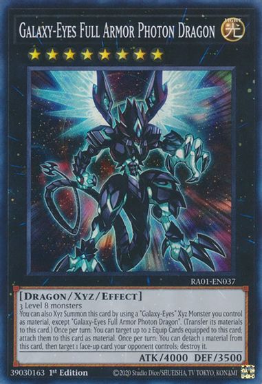 Galaxy Eyes Full Armor Photon Dragon #RA01-EN037