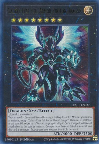 Galaxy Eyes Full Armor Photon Dragon UR #RA01-EN037