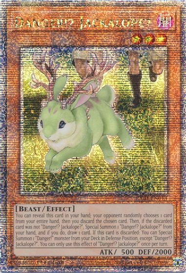Danger Jackalope Quarter Century Secret Rare #RA01-EN013