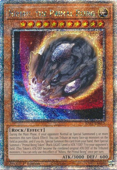 Nibiru the Primal Being Quarter Century Secret Rare #RA01-EN015