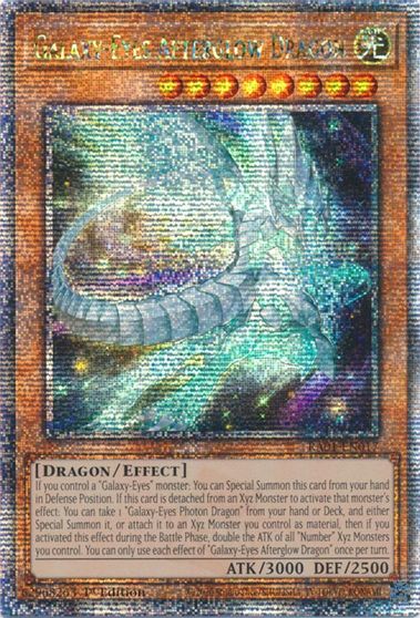 Galaxy Eyes Afterglow Dragon Quarter Century Secret Rare #RA01-EN017