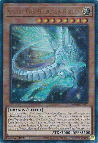 Galaxy Eyes Afterglow Dragon PUR #RA01-EN017