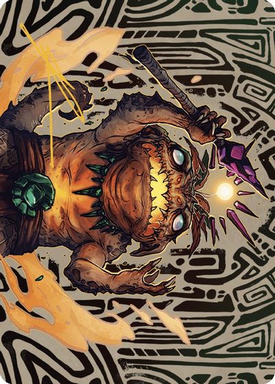 Zoyowa Lava Tongue Art Card Gold Stamped Signature #54