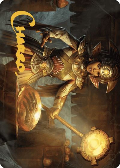 Curator of Suns Creation Art Card Gold Stamped Signature #18