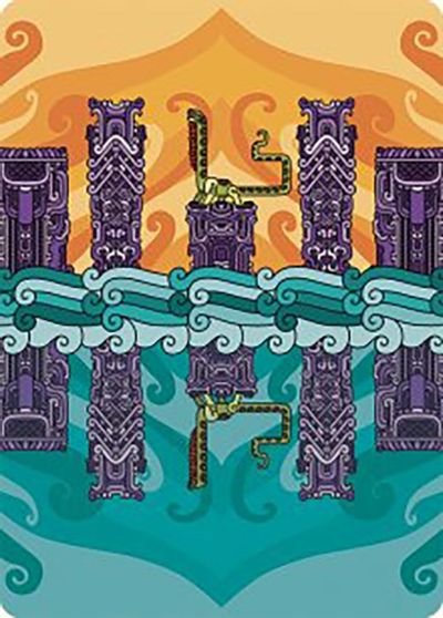Echoing Deeps Art Card Gold Stamped Signature
