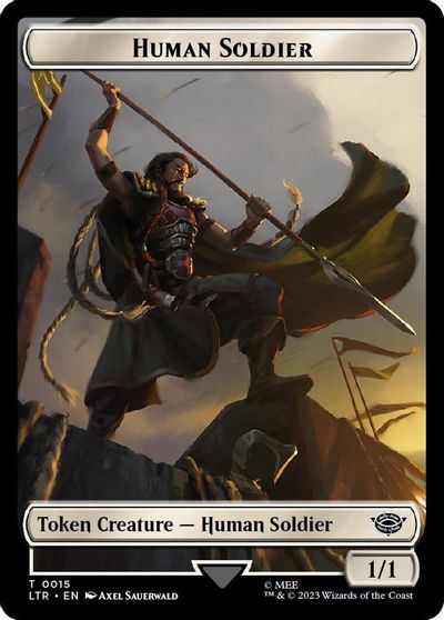 Human Soldier 0015 Food 0022 Double Sided Token Surge Foil #15 // 22