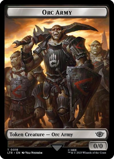 Orc Army 0019 Food 0022 Double Sided Token Surge Foil #19 // 22