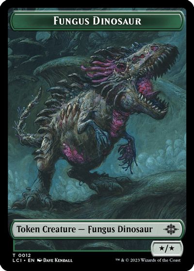 Fungus Dinosaur Skeleton Pirate Double Sided Token #12 // 8