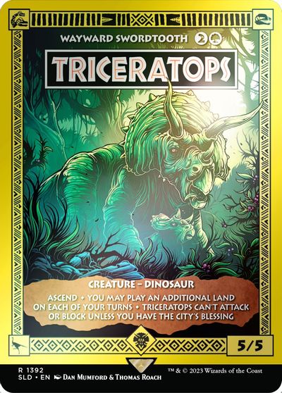 Triceratops Wayward Swordtooth Rainbow Foil #1392