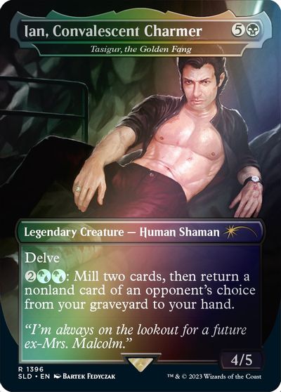 Ian Convalescent Charmer Tasigur the Golden Fang Rainbow Foil #1396