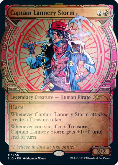 Captain Lannery Storm Rainbow Foil #1409